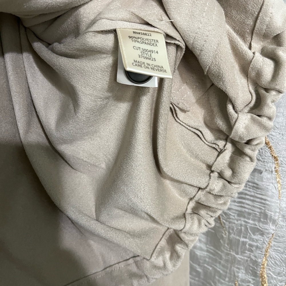 Max Studio Beige Button-Up Jacket - image 7